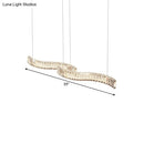 GobekUsa Modern LED Silver Crystal Pendant Light for Dining Room - Stylishly Illuminate Your Space