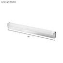 GobekUsa Modern LED Silver Vanity Wall Sconce Light in Warm/White for Bathroom