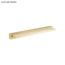 GobekUsa Modern LED Vanity Lighting with Yellow Acrylic Shade - Rectangular Wall Mount Light for Bedroom - 10"/16" Width
