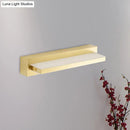 GobekUsa Modern LED Vanity Lighting with Yellow Acrylic Shade - Rectangular Wall Mount Light for Bedroom - 10"/16" Width