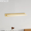 GobekUsa Modern LED Vanity Lighting with Yellow Acrylic Shade - Rectangular Wall Mount Light for Bedroom - 10"/16" Width