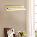 GobekUsa Modern LED Vanity Lighting with Yellow Acrylic Shade - Rectangular Wall Mount Light for Bedroom - 10"/16" Width