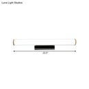 GobekUsa Modern LED Vanity Mirror Light with Chrome Sconce - Warm/White Light, 16"/23.5" W