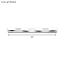 GobekUsa Modern LED Vanity Mirror Light with Rotatable Acrylic Design and Warm/White Lighting - Perfect for Bathrooms