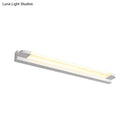 GobekUsa Modern LED Vanity Sconce Light for Bathroom - Slim 18"/21.5" Wide, Warm/White Lighting, Metal Finish (Black/White)