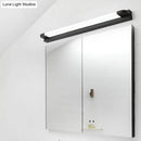 GobekUsa Modern LED Vanity Sconce Light for Bathroom - Slim 18"/21.5" Wide, Warm/White Lighting, Metal Finish (Black/White)