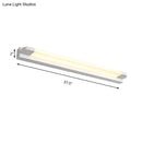 GobekUsa Modern LED Vanity Sconce Light for Bathroom - Slim 18"/21.5" Wide, Warm/White Lighting, Metal Finish (Black/White)