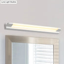 GobekUsa Modern LED Vanity Sconce Light for Bathroom - Slim 18"/21.5" Wide, Warm/White Lighting, Metal Finish (Black/White)