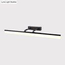 GobekUsa Modern LED Vanity Wall Light in Black with Acrylic Cover for Warm and White Illumination