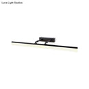 GobekUsa Modern LED Vanity Wall Light in Black with Acrylic Cover for Warm and White Illumination