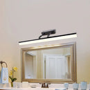 GobekUsa Modern LED Vanity Wall Light in Black with Acrylic Cover for Warm and White Illumination