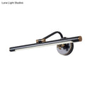 GobekUsa Modern LED Vanity Wall Sconce with Metal Shade - Black/Brass Finish, 14"/18" Diameter