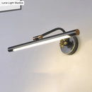 GobekUsa Modern LED Vanity Wall Sconce with Metal Shade - Black/Brass Finish, 14"/18" Diameter