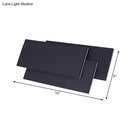 GobekUsa Modern LED Wall Lamp - Aluminum Rectangle Wall Light with Warm/White Lighting - Black/White