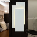 GobekUsa Modern LED Wall Lamp - Aluminum Rectangle Wall Light with Warm/White Lighting - Black/White