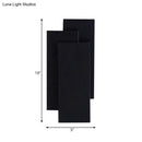 GobekUsa Modern LED Wall Lamp - Aluminum Rectangle Wall Light with Warm/White Lighting - Black/White