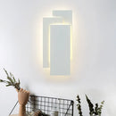 GobekUsa Modern LED Wall Lamp - Aluminum Rectangle Wall Light with Warm/White Lighting - Black/White