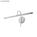 GobekUsa Modern LED Wall Lamp with Metal Shade - Tubular Vanity Lamp in Black/Nickel, 16"/20" Diameter