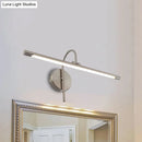 GobekUsa Modern LED Wall Lamp with Metal Shade - Tubular Vanity Lamp in Black/Nickel, 16"/20" Diameter