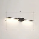 GobekUsa Modern LED Wall-Mounted Vanity Lamp for Bathroom – Minimalistic Acrylic Pole Design