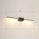 GobekUsa Modern LED Wall-Mounted Vanity Lamp for Bathroom – Minimalistic Acrylic Pole Design