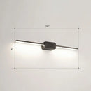 GobekUsa Modern LED Wall-Mounted Vanity Lamp for Bathroom – Minimalistic Acrylic Pole Design
