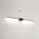 GobekUsa Modern LED Wall-Mounted Vanity Lamp for Bathroom – Minimalistic Acrylic Pole Design