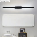 GobekUsa Modern LED Wall-Mounted Vanity Light in White/Black with Adjustable Width and Multiple Light Options