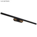 GobekUsa Modern LED Wall-Mounted Vanity Light in White/Black with Adjustable Width and Multiple Light Options