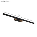 GobekUsa Modern LED Wall-Mounted Vanity Light in White/Black with Adjustable Width and Multiple Light Options