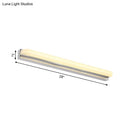 GobekUsa Modern LED Wall Mounted Vanity Light with Acrylic Shade, Chrome Sconce Lighting in Warm/White, 16.5"/20.5" W
