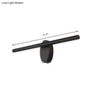 GobekUsa Modern LED Wall Sconce in Black with Acrylic Shade for Bathroom Lighting - 21.5"/28"/36" Wide
