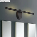 GobekUsa Modern LED Wall Sconce in Black with Acrylic Shade for Bathroom Lighting - 21.5"/28"/36" Wide