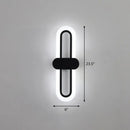 GobekUsa Modern LED Wall Sconce Light Fixture - Acrylic, Black