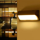 GobekUsa Modern LED Wall Sconce Light for Pathways - Black Aluminum Rectangle Design