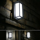 GobekUsa Modern LED Wall Sconce Light for Pathways - Black Aluminum Rectangle Design