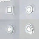 GobekUsa Modern LED Wall Sconce - Triangle/Round/Square Design - Warm/White Light - Acrylic Simplicity