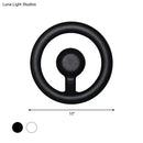 GobekUsa Modern LED Wall Sconce with Black/White Aluminum Shade for Bedroom