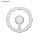 GobekUsa Modern LED Wall Sconce with Black/White Aluminum Shade for Bedroom
