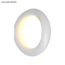 GobekUsa Modern LED Wall Sconce with Black/White Aluminum Shade for Bedroom