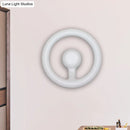 GobekUsa Modern LED Wall Sconce with Black/White Aluminum Shade for Bedroom