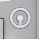GobekUsa Modern LED Wall Sconce with Black/White Aluminum Shade for Bedroom