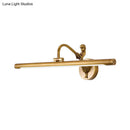 GobekUsa Modern LED Wall Sconce with Brass/Black Finish, Mermaid Accent | Vanity Lighting, Metallic, 14"/18" W