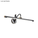 GobekUsa Modern LED Wall Sconce with Brass/Black Finish, Mermaid Accent | Vanity Lighting, Metallic, 14"/18" W