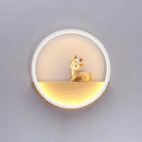 GobekUsa Modern LED Wall Sconce with Decorative Deer for Living Room