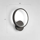 GobekUsa Modern LED Wall Sconce with Nordic Geometric Design in Grey Metal
