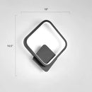 GobekUsa Modern LED Wall Sconce with Nordic Geometric Design in Grey Metal
