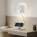 GobekUsa LED Wall Sconce Lamp Touch Switch USB Bedside Reading Light Tri-color Diammable