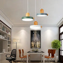 GobekUsa LED Wood Iron Pendant Light for Study, Bedside - Nordic Modern Design