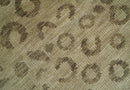 Modern leopard Design Hand knotted Camel and Taupe 8x10 wool area rug by The Rug Decor